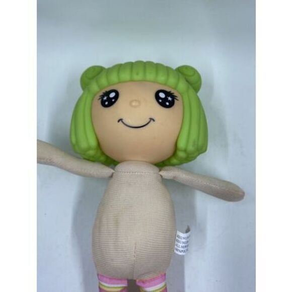 lalaloopsy Doll Pink Dress Lime Green Hair pink shoes plush: body arms and legs - Picture 4 of 6